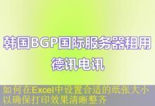 如何在Excel中设置合适的纸张大小以确保打印效果清晰整齐-vps