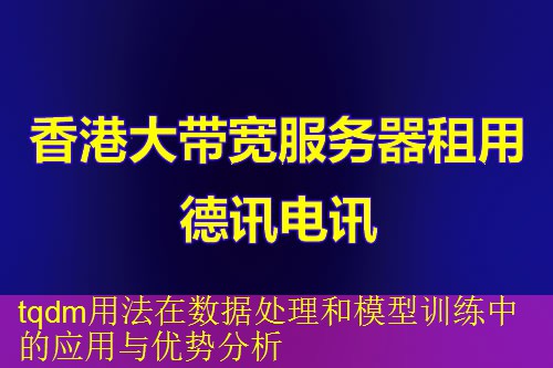 tqdm用法在数据处理和模型训练中的应用与优势分析