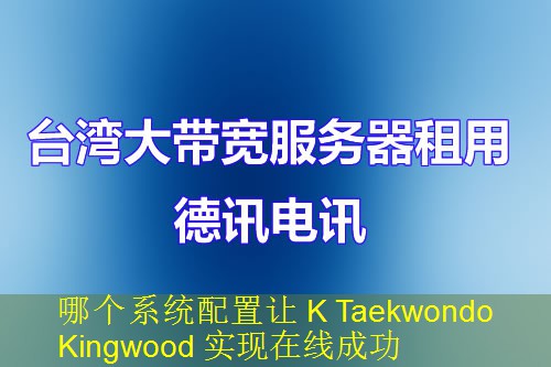 哪个系统配置让 K Taekwondo Kingwood 实现在线成功