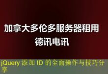 jQuery 添加 ID 的全面操作与技巧分享-vps