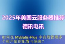 如何在 MyBatis-Plus 中有效管理多个租户值的配置与隔离?-vps