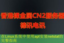 在Linux系统中使用apt安装netstat的完整指南-vps