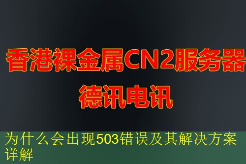 为什么会出现503错误及其解决方案详解