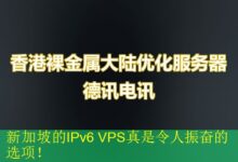 新加坡的IPv6 VPS真是令人振奋的选项!-vps
