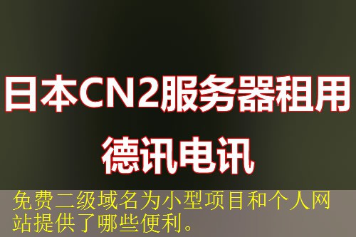 免费二级域名为小型项目和个人网站提供了哪些便利。