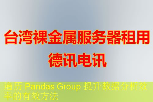 遍历 Pandas Group 提升数据分析效率的有效方法